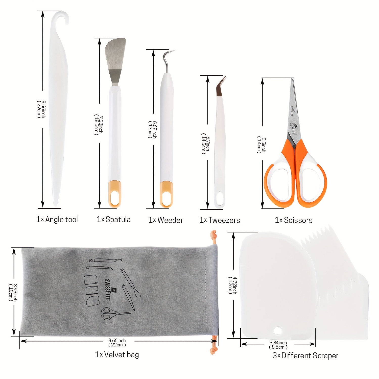 Vinyl Tool Set For Cricut Silhouette Embossing Vinyl Weeding