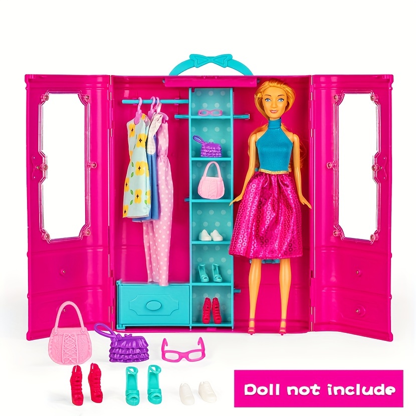 Doll Set Contains 11 Rooms And Furniture Accessories. - Temu