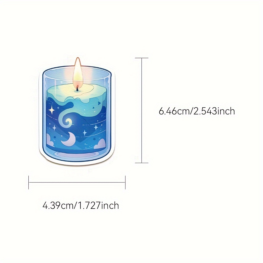 Fresh And Scented Candle Stickers Notebook Computer - Temu