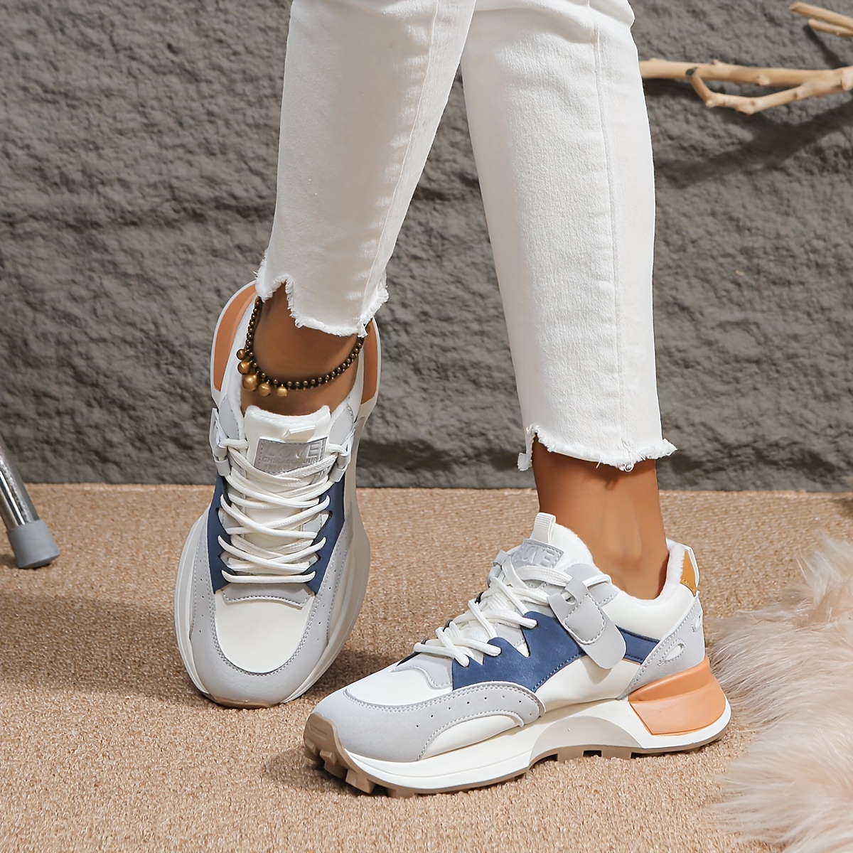 Colorblock – Zapatos deportivos múltiples para mujer, zapatos