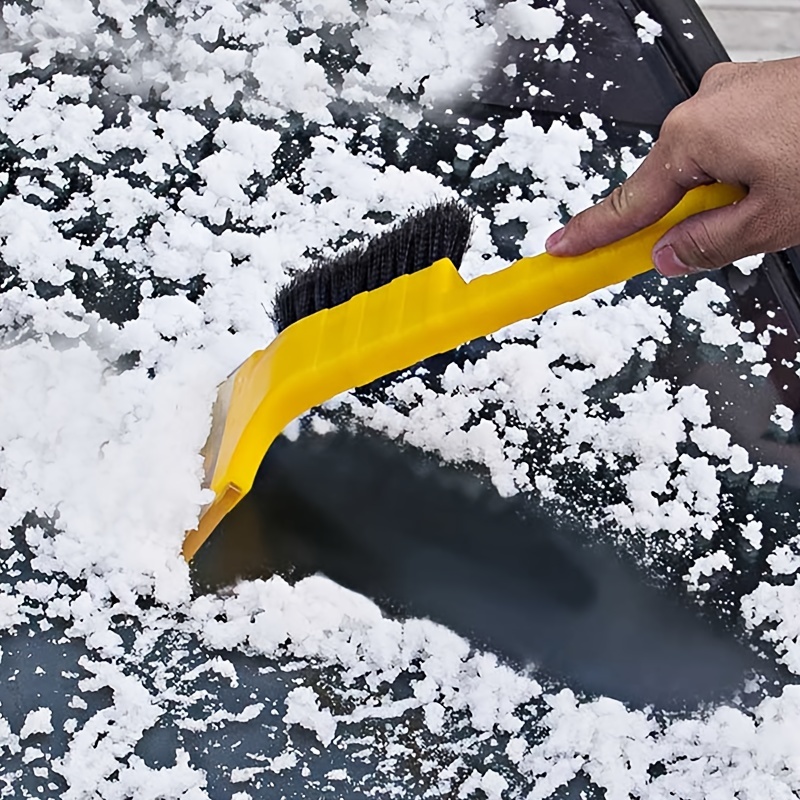 2 In 1 Oxford Leather Car Snow Shovel & Winter Snow Brush