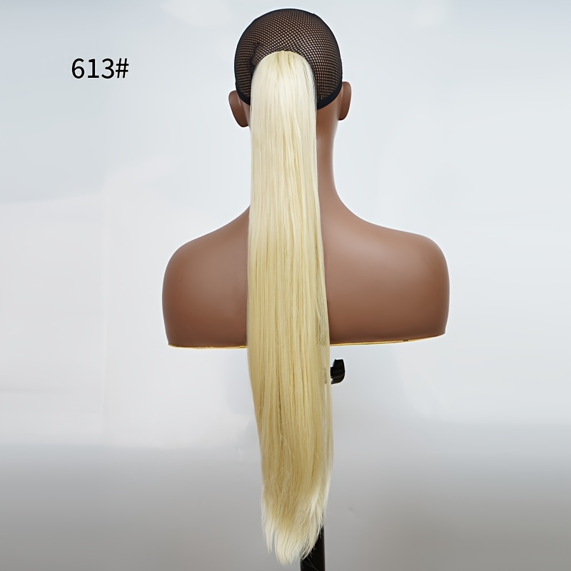 Long Straight Hair Ponytail Braid Wig Synthetic Heat Resistant 613