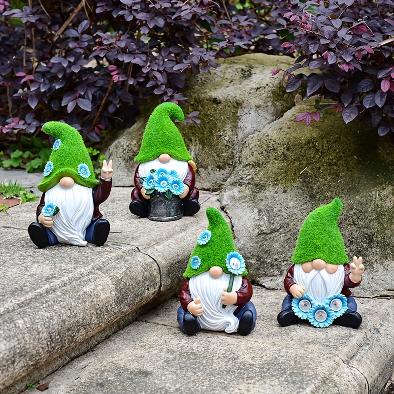  Garden Gnomes Outdoor Statue, Gnome Decorations for