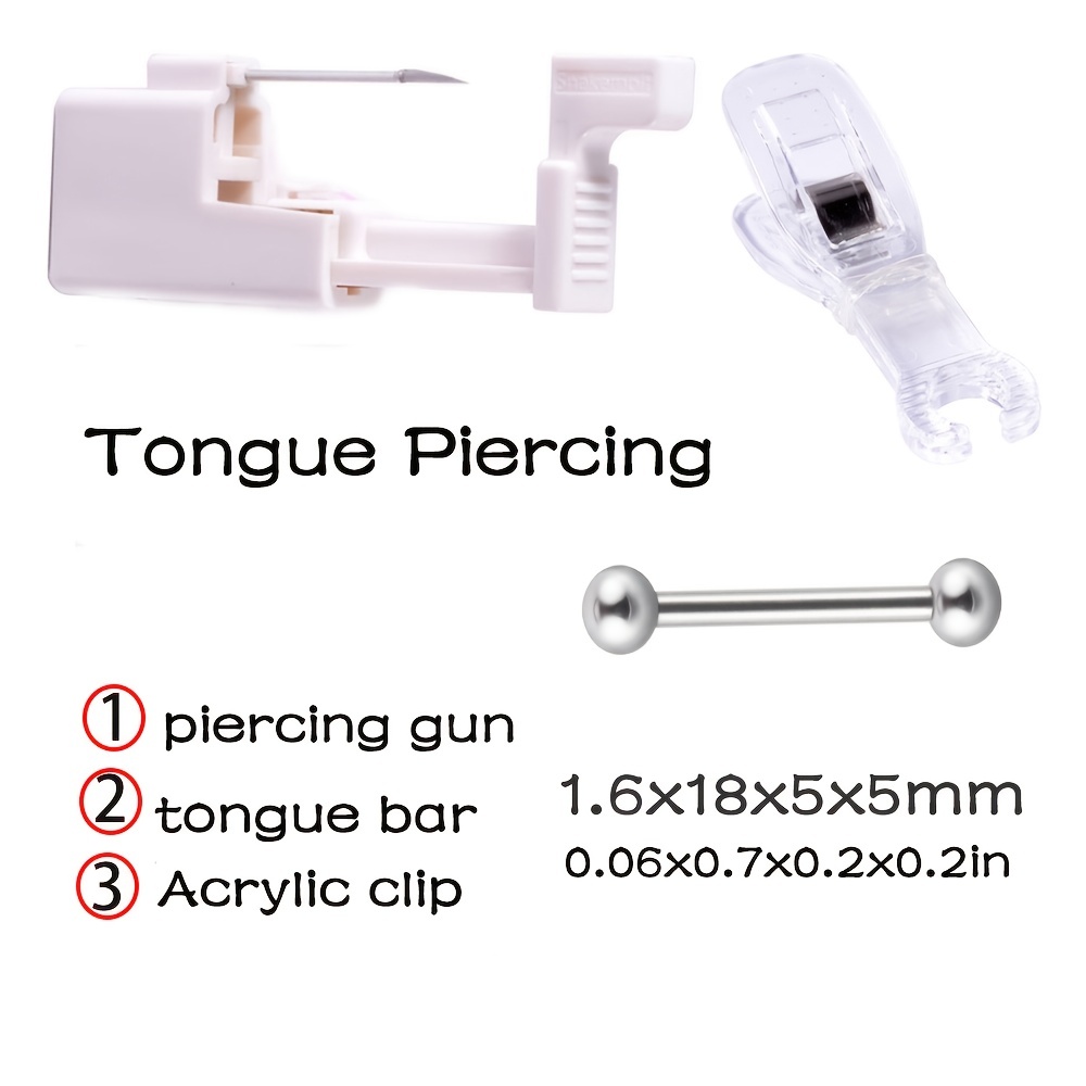 Professional Body Piercing Tool Set Ear Piercing Gun Set Safety Ear Nose  Navel Ongue Piercing Gun Machine Safty Sterile Piercer