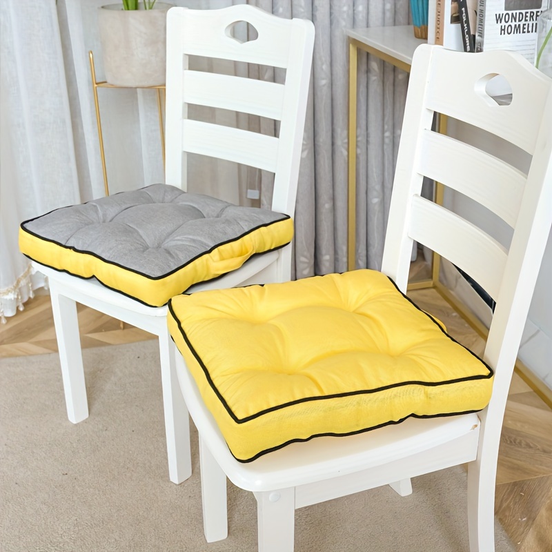 1pc Striped Seat Cushion, Modern Polyester Seat Pad For Home