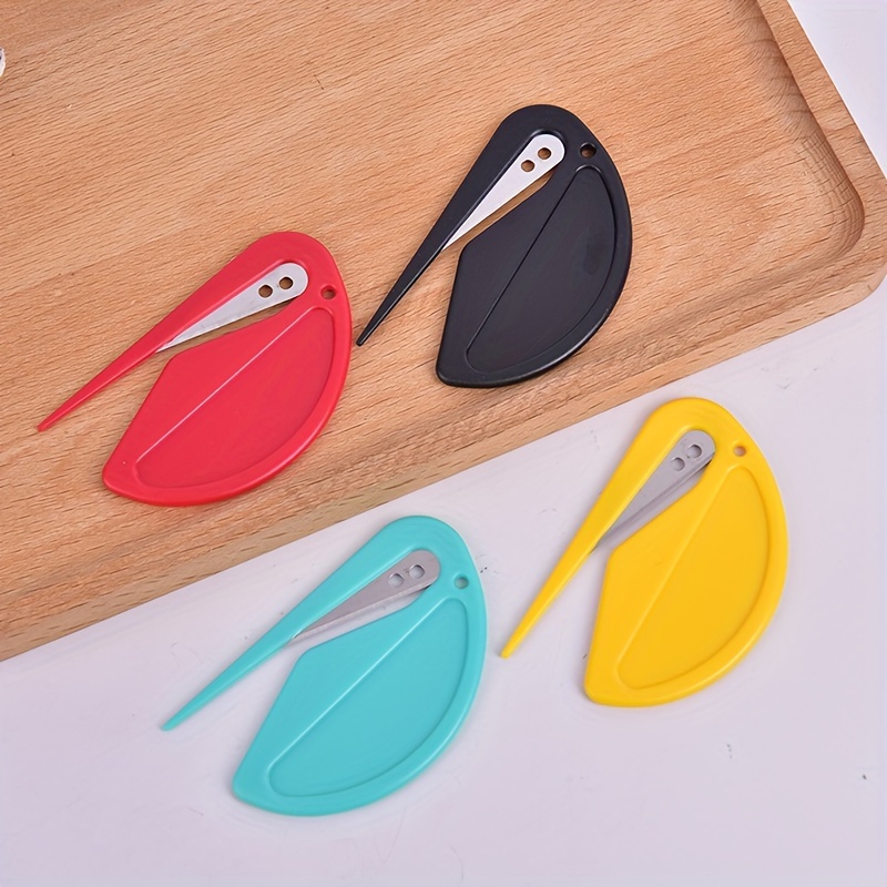 1pc Multifunctional Plastic Mini Letter Opener Envelope Opener