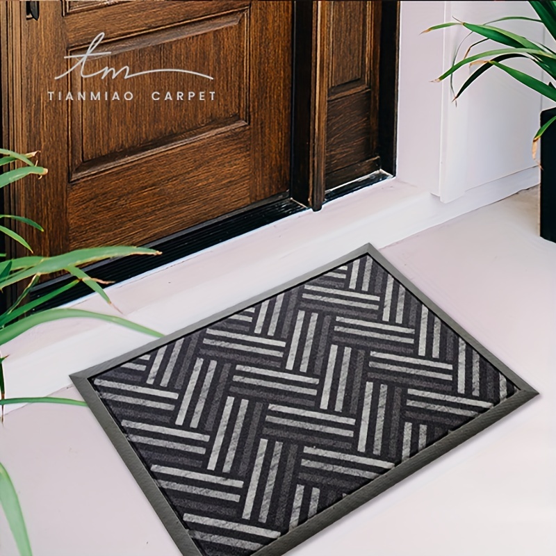 Dirt Resistant Welcome Doormat, Low Pile Indoor Outdoor Entrance Mat,  Absorbent Bath Mat, Suitable For Living Room Bedroom Bathroom Kitchen  Balcony Patio Carpet - Temu