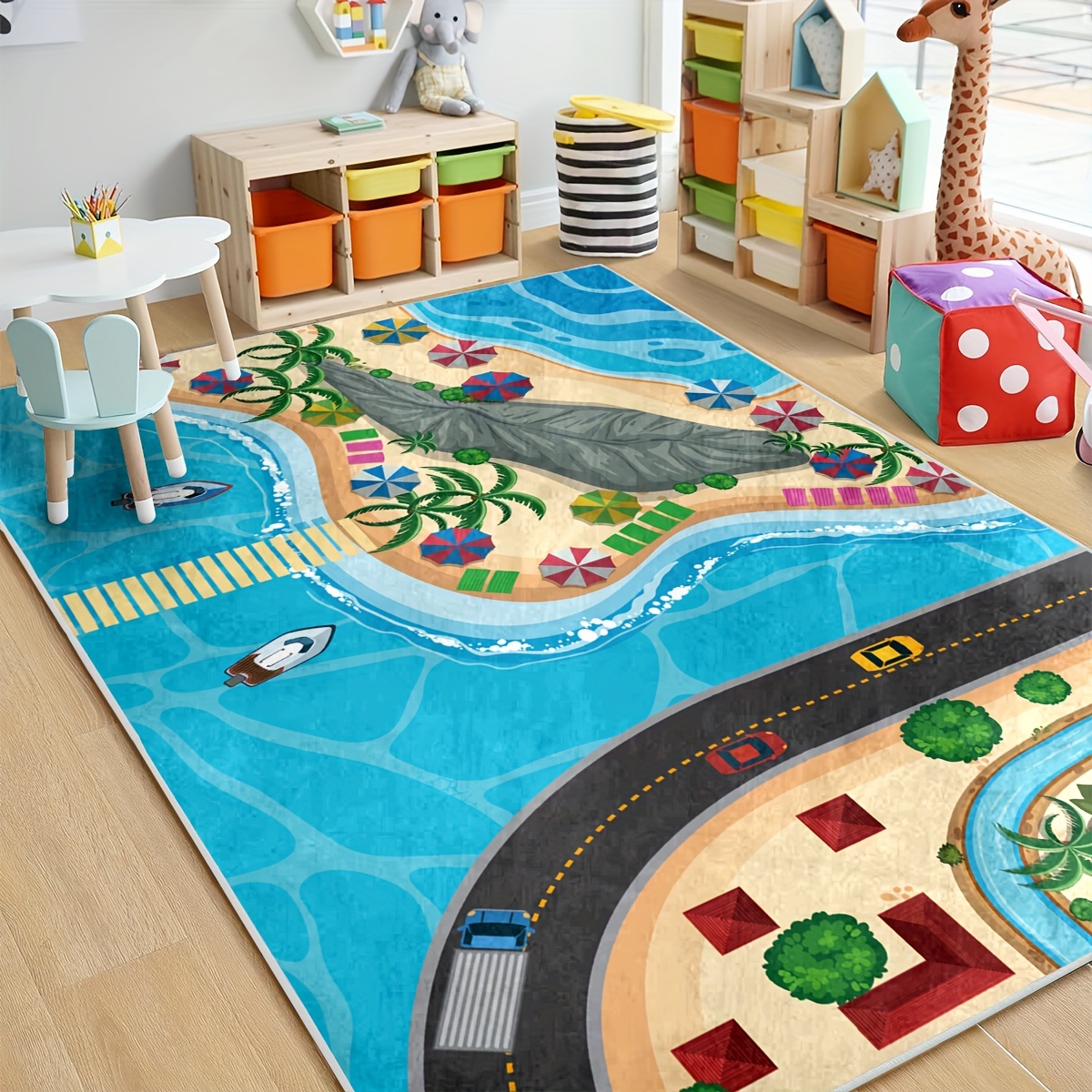 Alfombrillas De Juego Para Niños Alfombra De Dormitorio Con - Temu