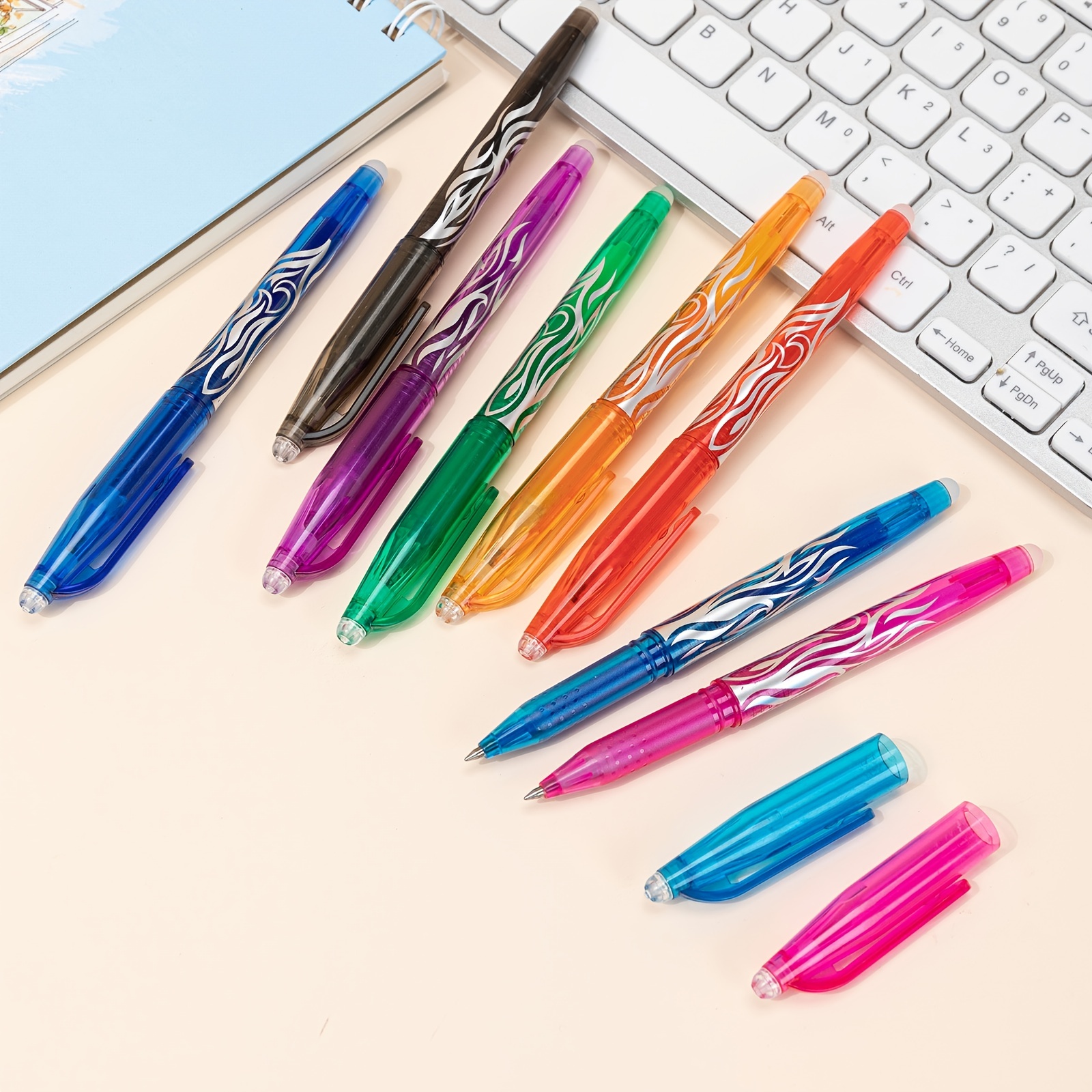 Erasable Gel Pens 4 Colors Tip Smooth Writing - Temu