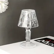 led diamond table cordless color changing touch lamp bar crystal lighting decorative small table lamp for bedroom living room party dinner decor creative lights warm white light details 3