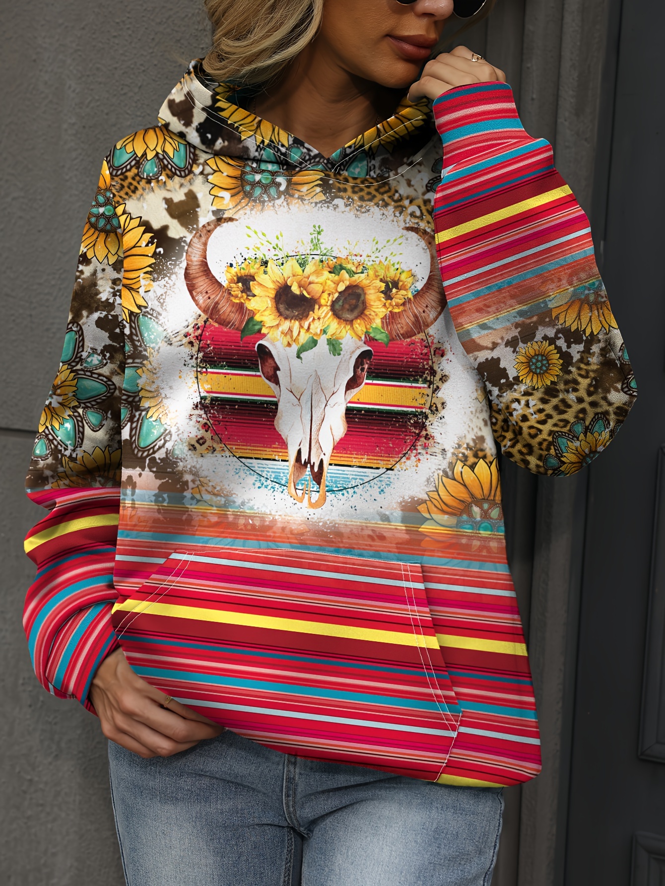 Sunflower hoodie plus discount size