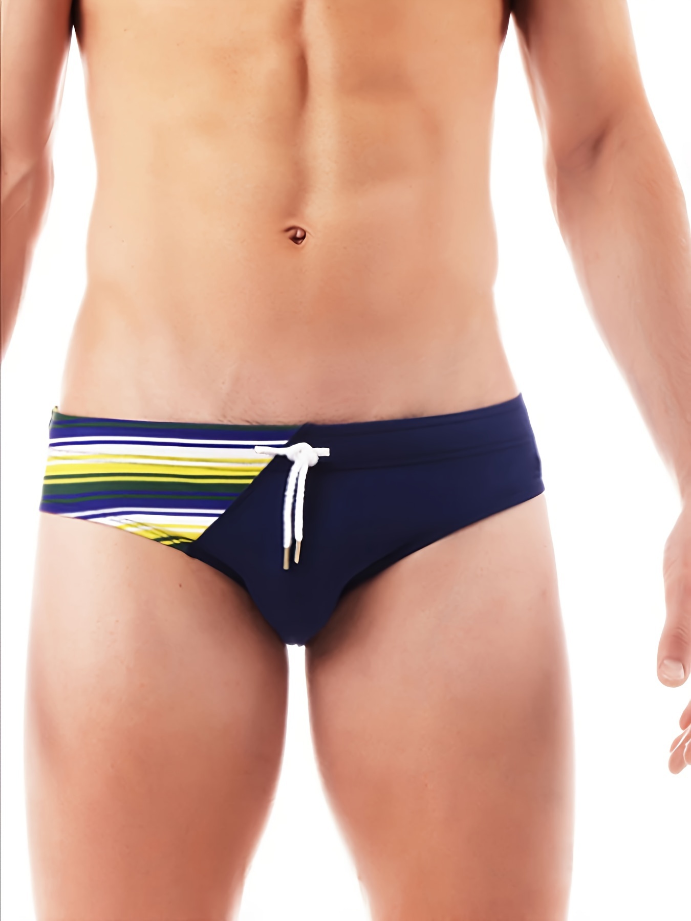 Drawstring Swimming Trunks New Swimwear Men's Briefs Sexy - Temu