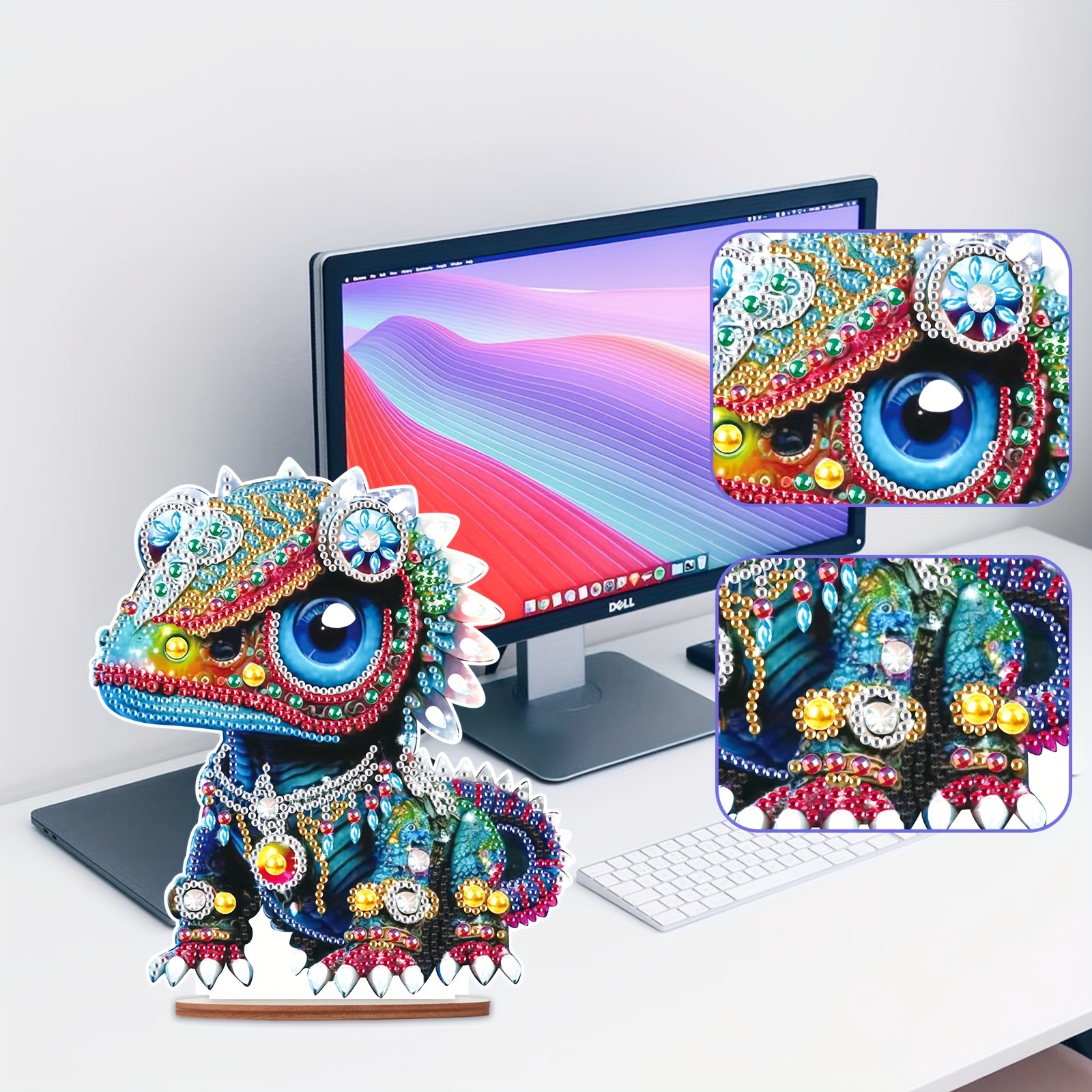 Cartoon Dinosaur Diamond Painting Desktop Decoration - Temu