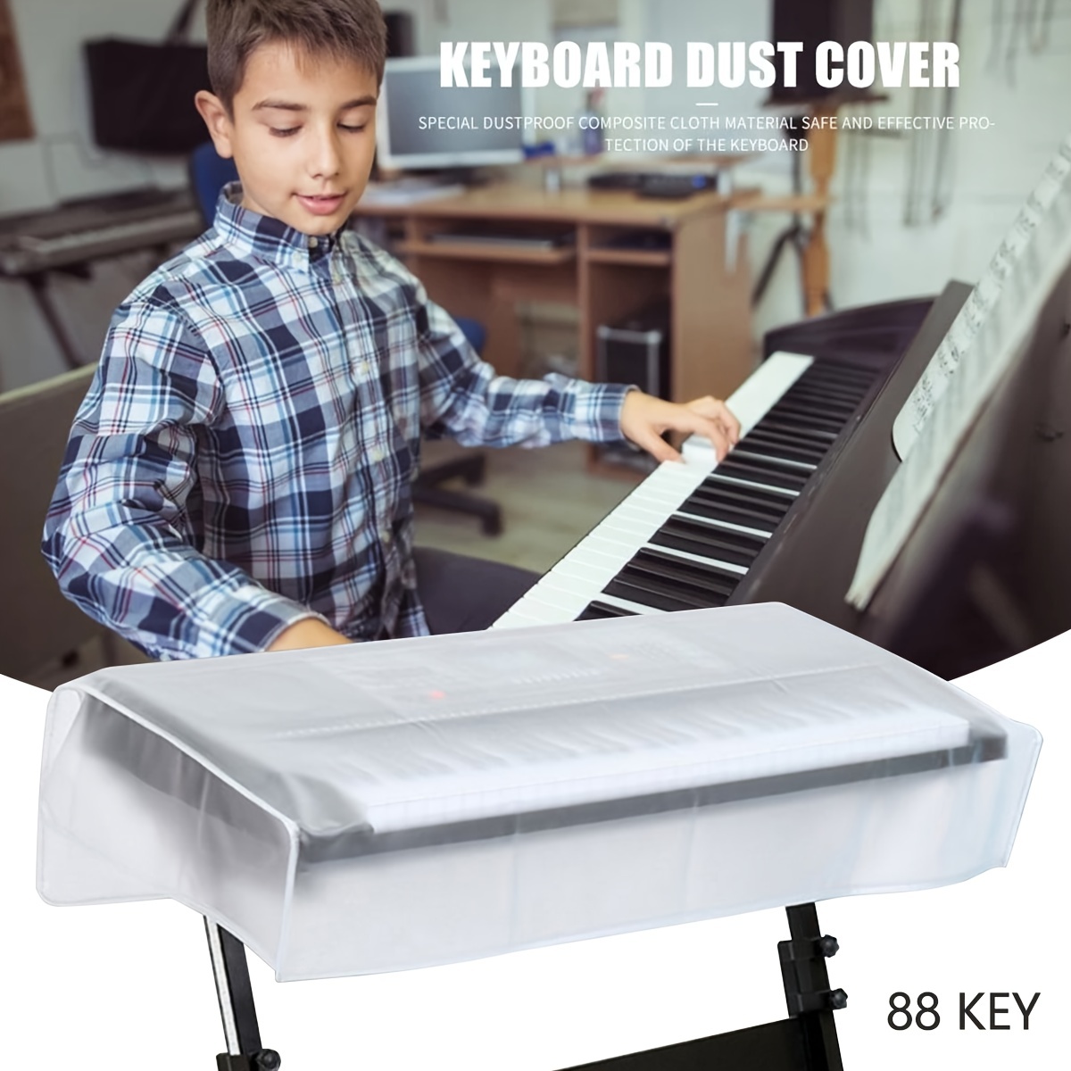 FRCOLOR Piano Keyboard Cover Digital Piano Dust Cover Portable 88