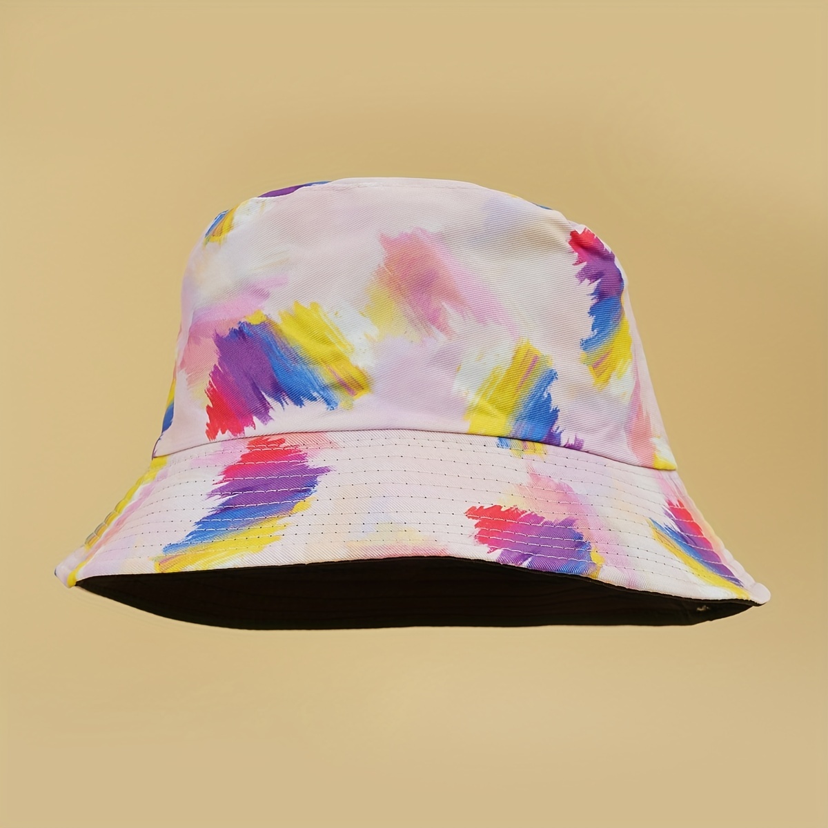 Graffiti Bucket Hat Hip Hop Printed Reversible Basin Hat Causal Sunscreen
