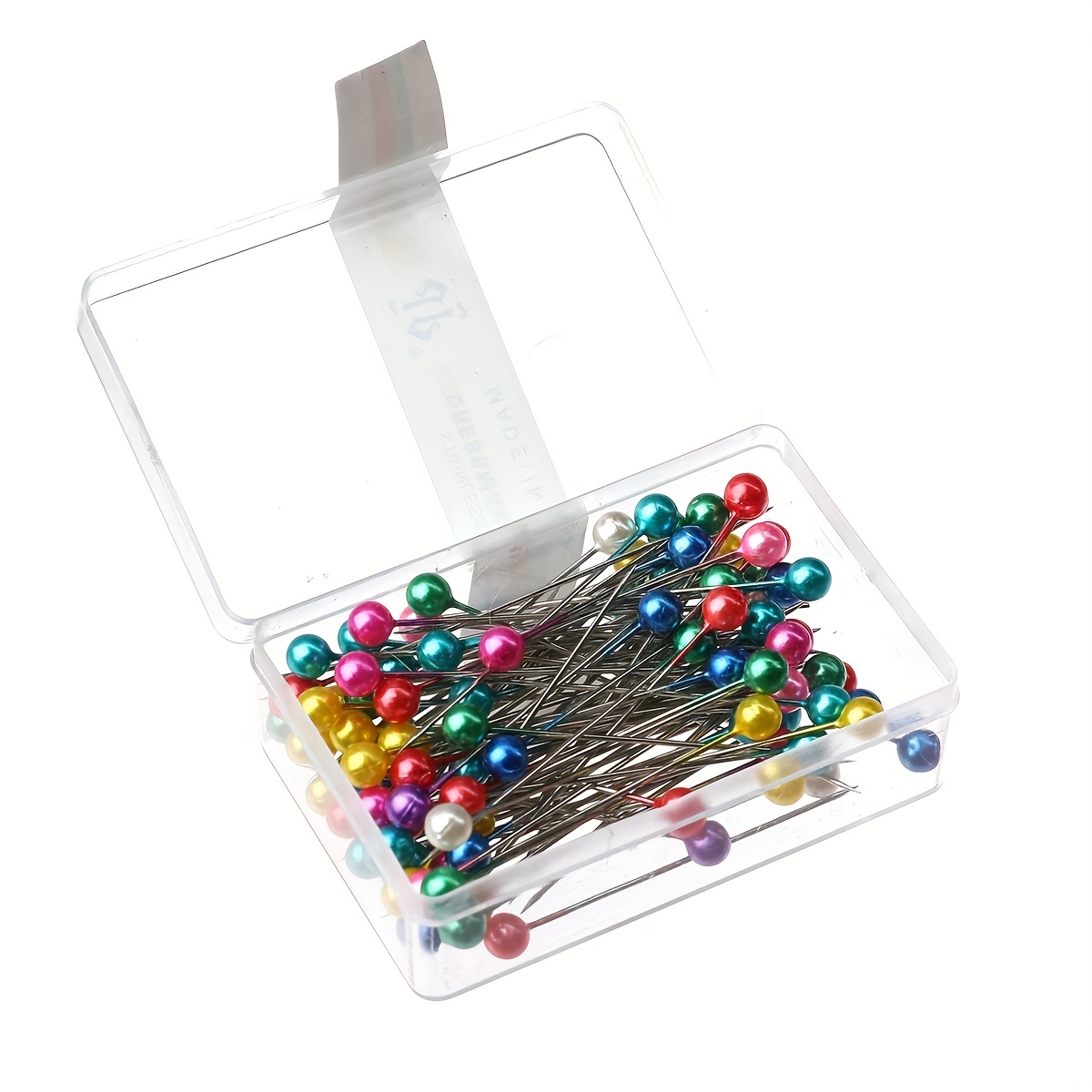 200PCS Jewelry DIY Decoration Sewing Pins for Fabric, Straight Pins with  Colored Ball Glass Heads Long 1.5inch, Quilting Pins for Dressmaker, Craft  and Sewing - China Pearl Head Pin and Sewing Head