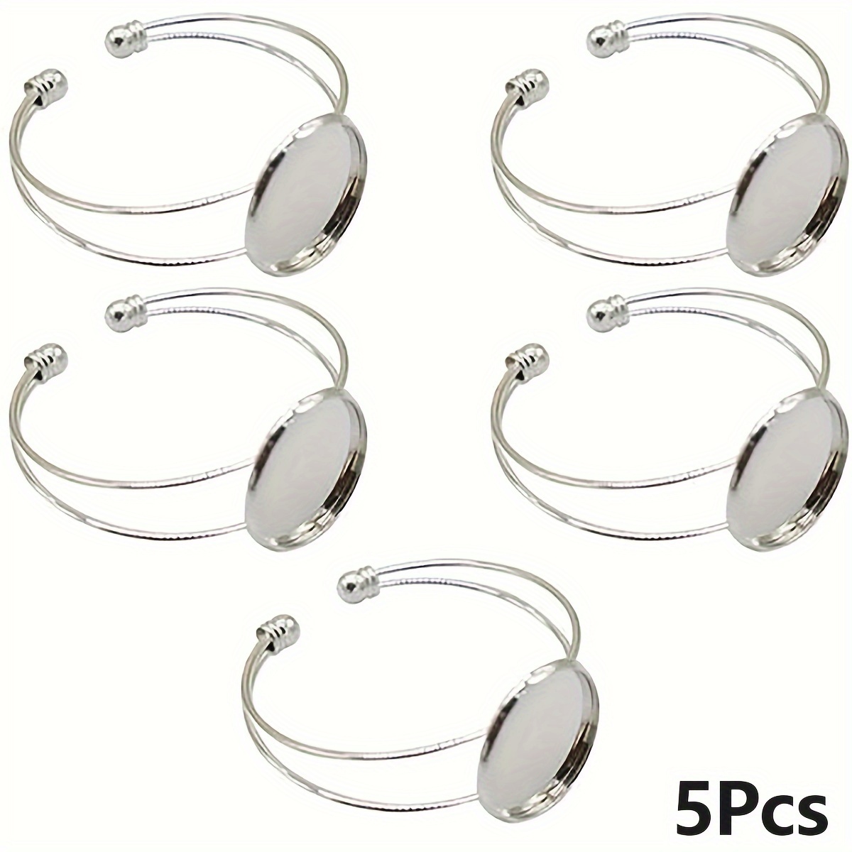 5pcs Sublimation Bracelets Blanks Bezel Bracelet Sublimation Bezel  Bracelets for Jewelry Making