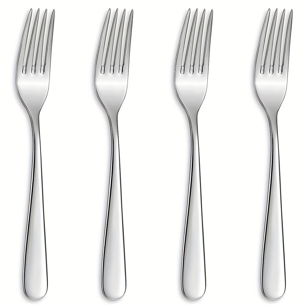 Dinner Forks Set, Forks Silverware, Stainless Steel Forks, Mirror Polished  Fruit Picks Fork Set, Small Forks For Home, Kitchen, Restaurant, Dishwasher  Safe - Temu