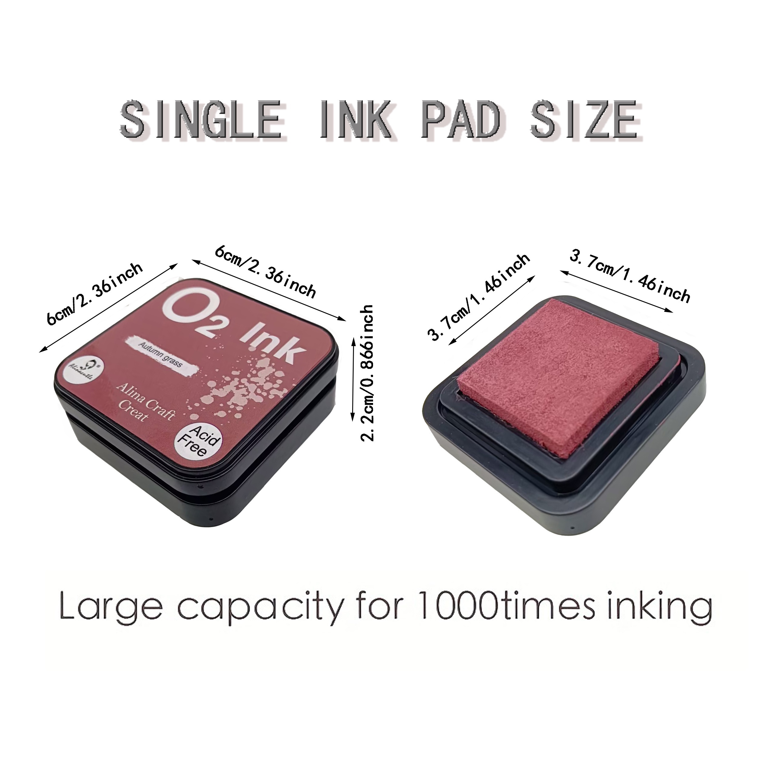 Alinacutle Water-reactive Oxide Ink Pads O2 Ink Pad Stamping Tools For  Scrapbooking Handmade Craft Art Paint Ink Pad 104 - Temu Philippines