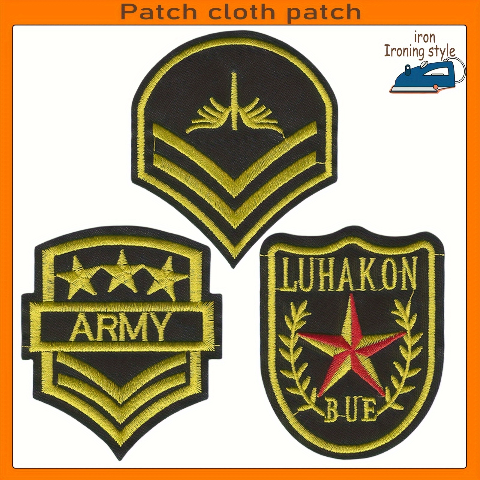 Punk Embroidered Patch Diy Clothing Patches Repair Holes and Apply Small  Decorative Ironing Badge Adhesive Ironing Patch