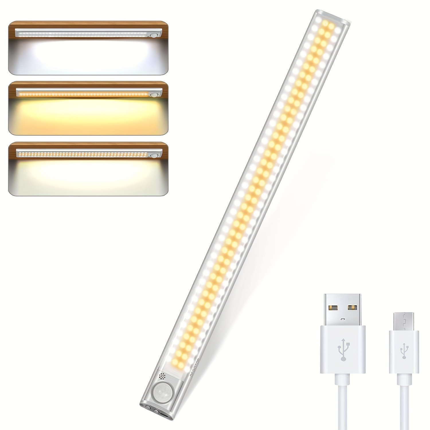 1 Luz Armario Led Luz Sensor Movimiento Alimentada Batería - Temu