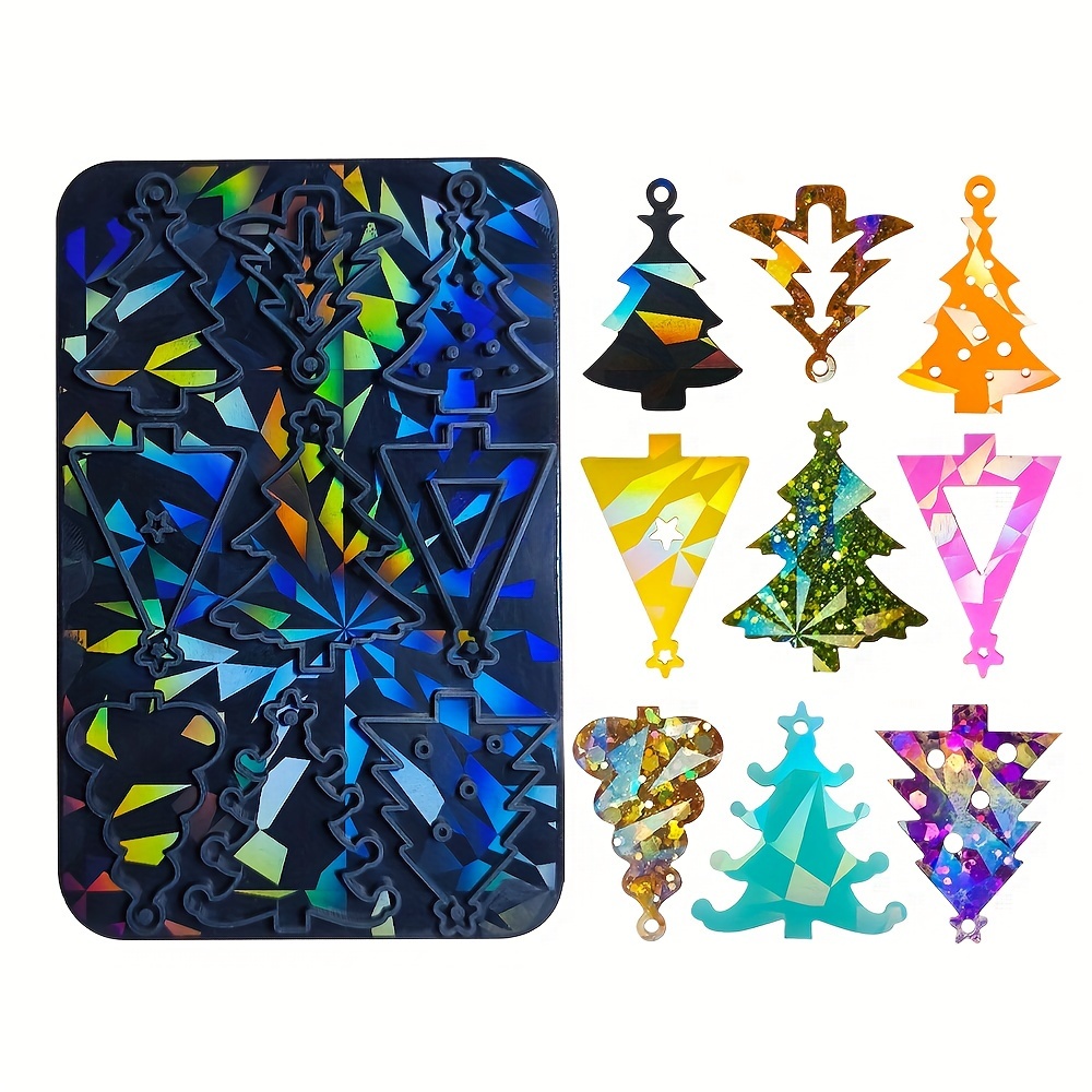 Christmas Tree Holographic Earrings