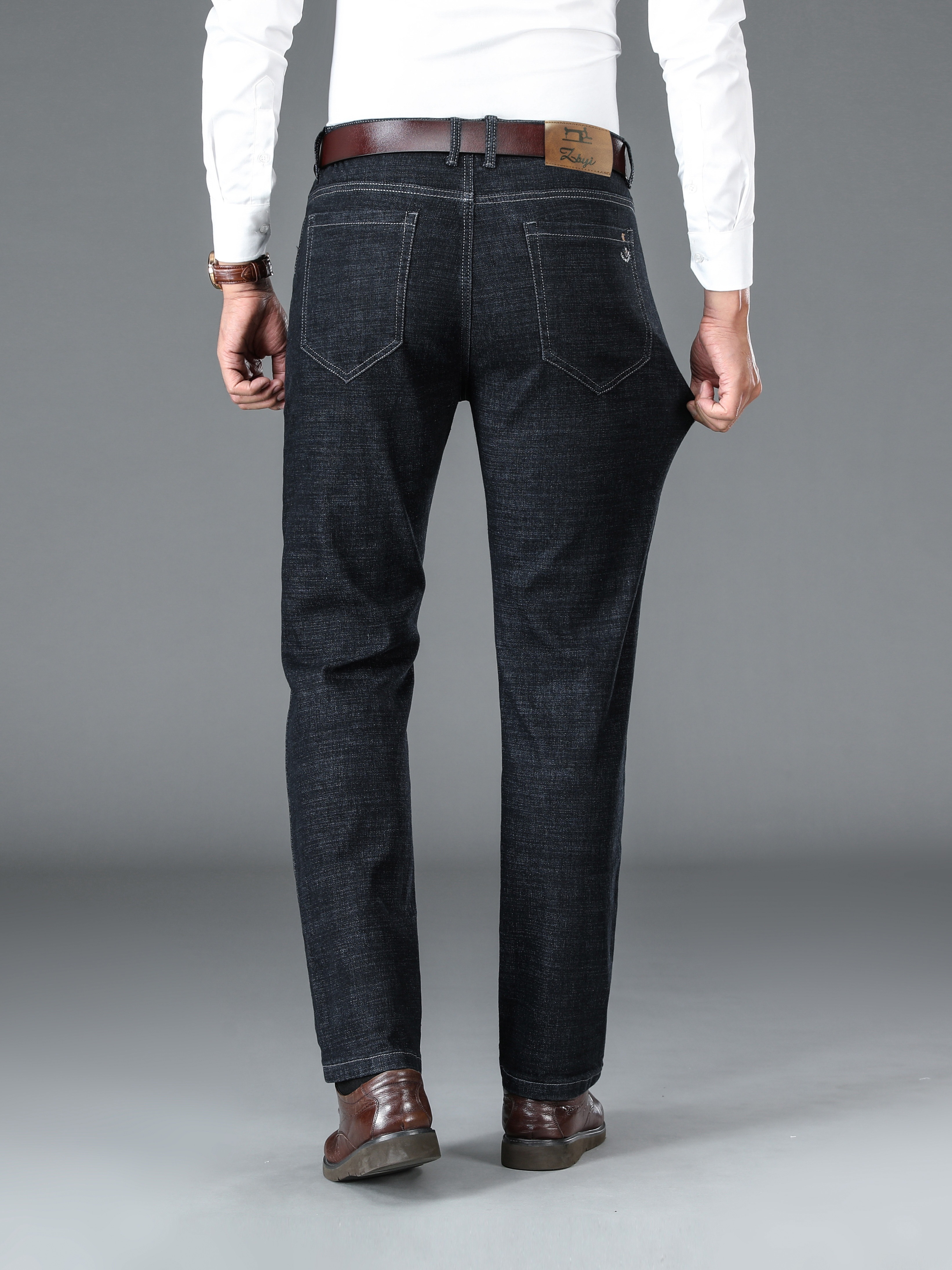 Father's Day Gift Classic Design Straight Fit Jeans Men's - Temu Canada