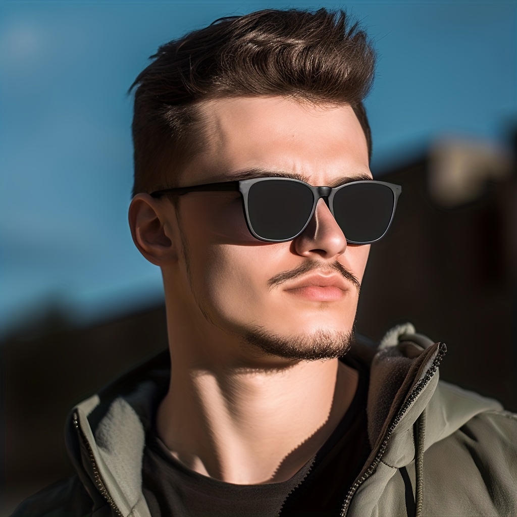 Mens Classic Square Sports Casual Sunglasses Mens Real Coated Polarized Uv  Protection Kd093, Free Shipping On Items Shipped From Temu