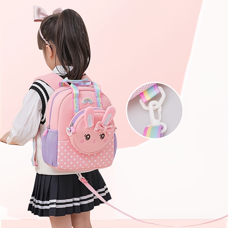 2pcs Rabbit Unicorn Shape Backpack With Crossbody Bag for Girls