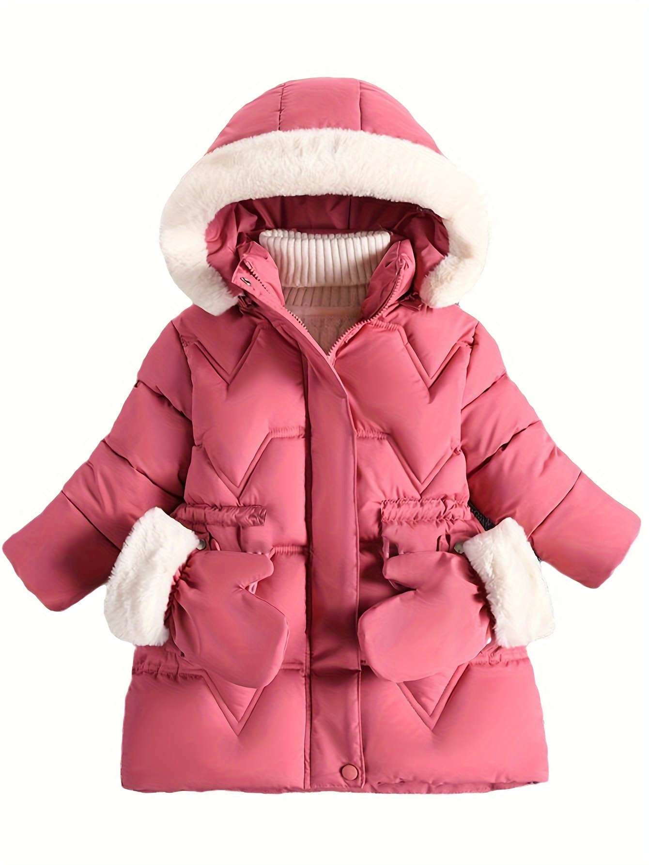 Traje de nieve para niña pequeña, 2 piezas, chaqueta de invierno con  capucha + pantalones para nieve para niños, resistente al viento, traje con  peto