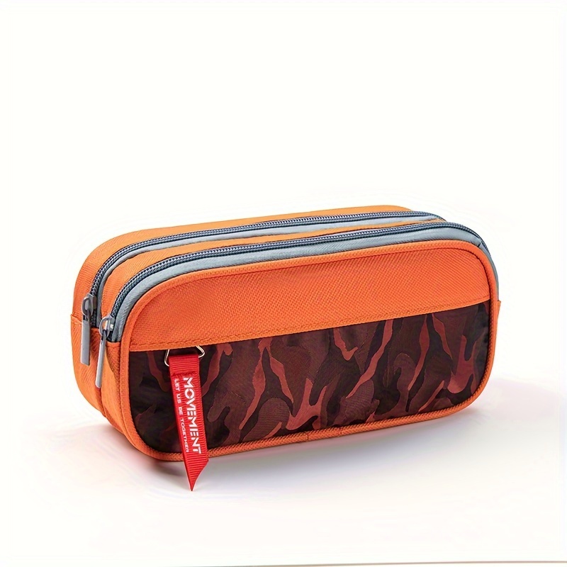 Sunny Blue Sky - Estuche Para Lápices De Piel Sintética Con Cremallera Para Niños Y Niñas, Suministros
