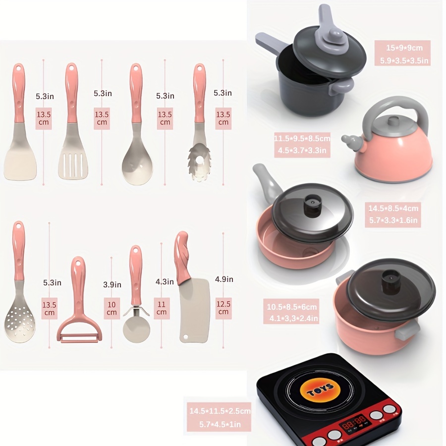 Kids Kitchenware Set - Pot, Furnace, Utensils