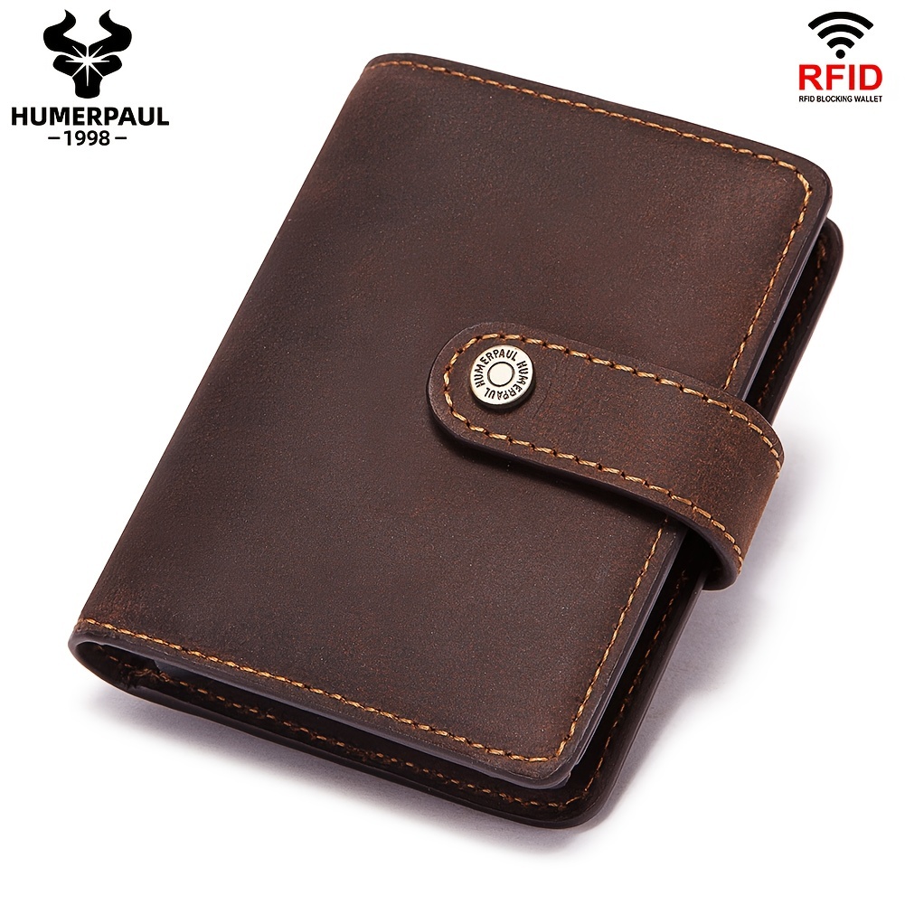 Fossil Ward Men’s RFID Blocking Flip ID Bifold Wallet Genuine Leather  Billfold