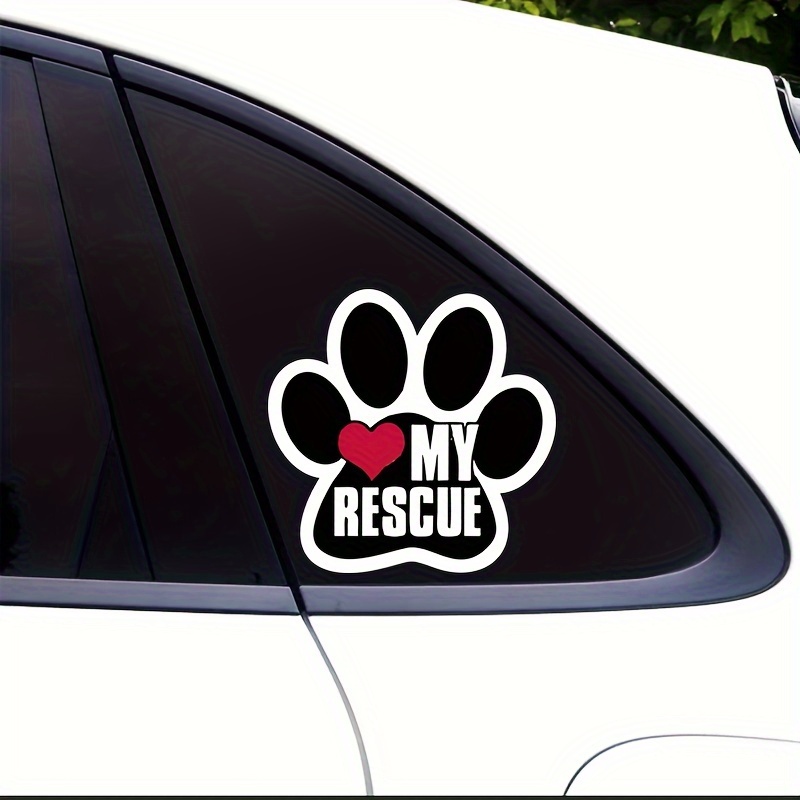 6 X pattes de chats, vinyle de qualité de voiture Stickers/autocollants  (Noir)