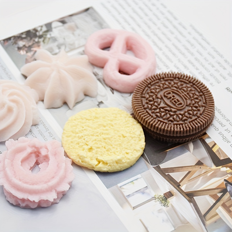 Cookie Shaped Chocolate Mold 3d Silicone Mold Candy - Temu