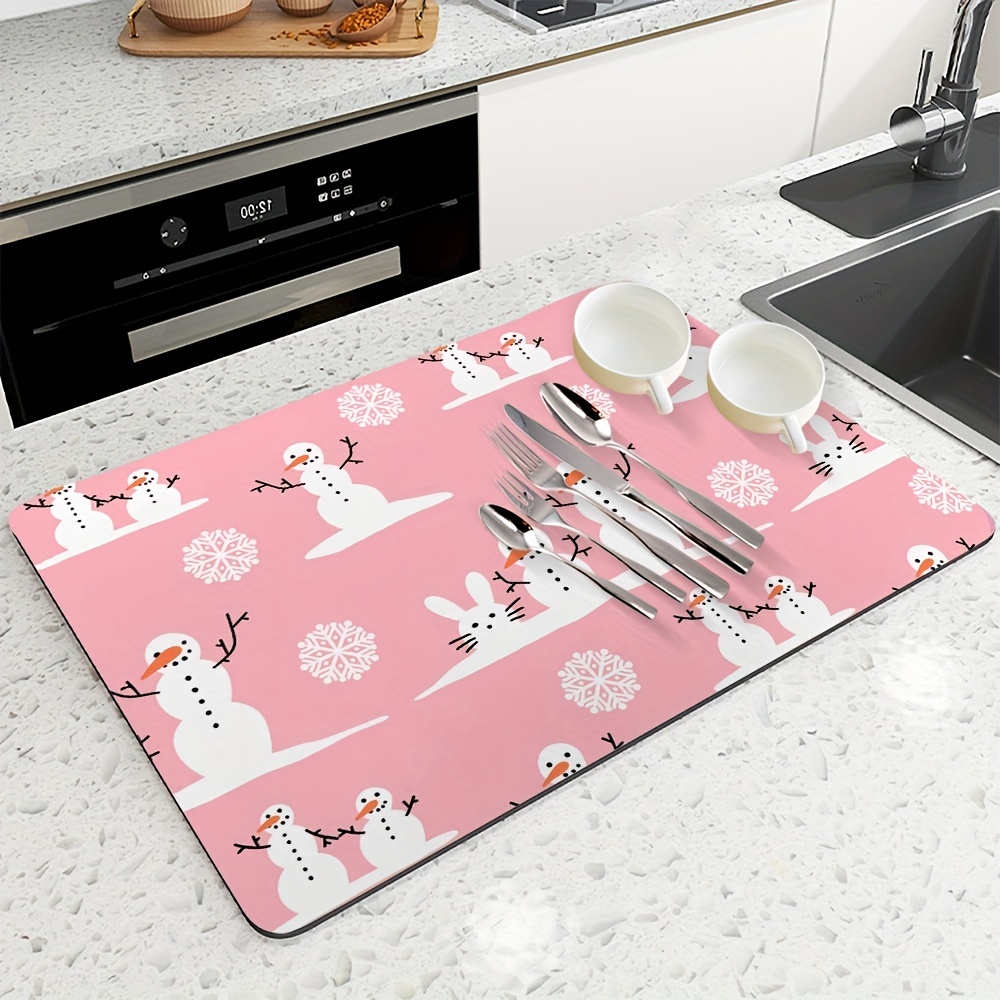 Dish Drying Pad Washstand Kitchen Universal Drain Mat - Temu