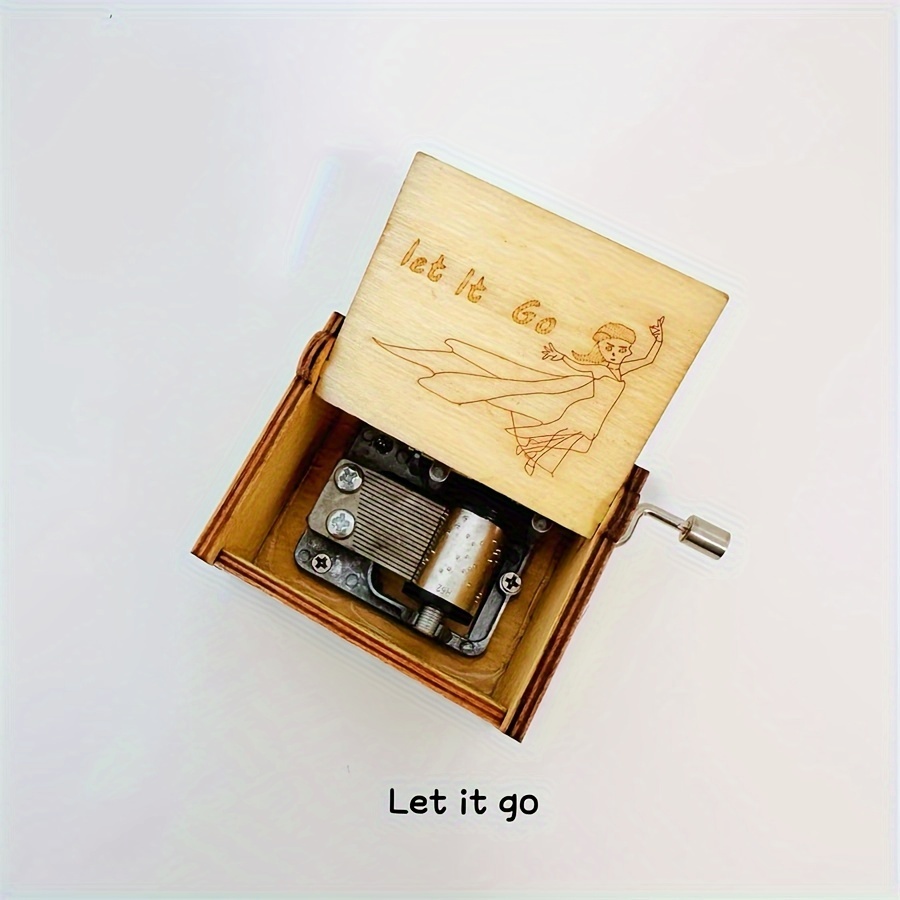 Hand cranked Acrylic Transparent Music Box Children's Hand - Temu