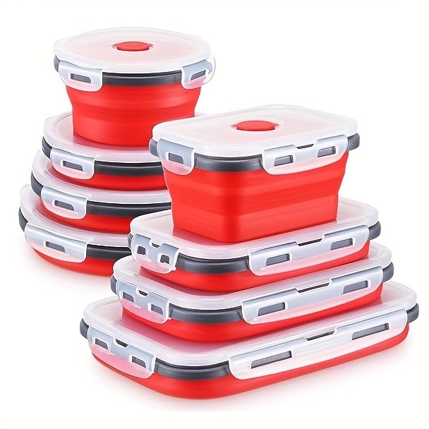 Containers Stainless Steel Food Container With Silicone Lid - Temu
