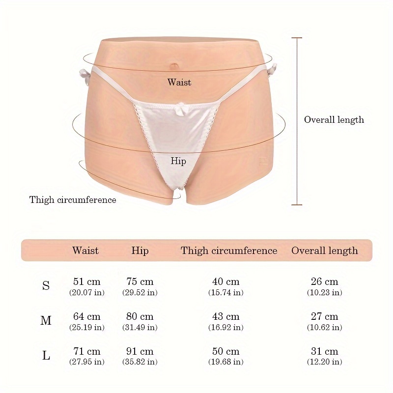 Simulated Silicone Vagina Underwear Panties for Crossdresser Drag