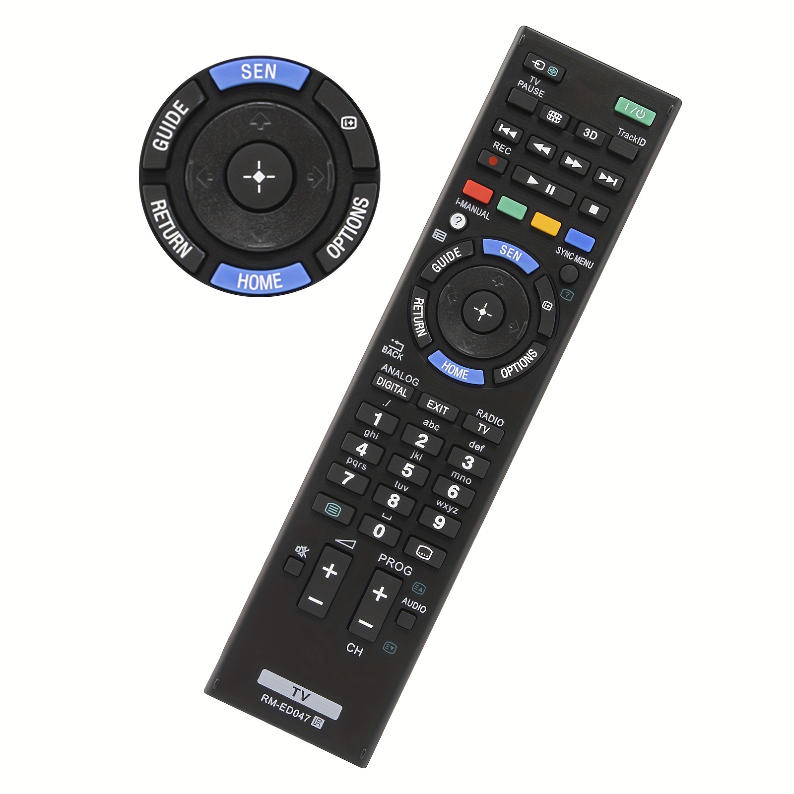 FYCJI Nuevo Reemplazo Mando Universal Sony Bravia TV RM-ED047 RM-ED050  RM-YD103 RM-ED060 RM-ED061 Compatible con Todos los televisores Sony :  .es: Electrónica