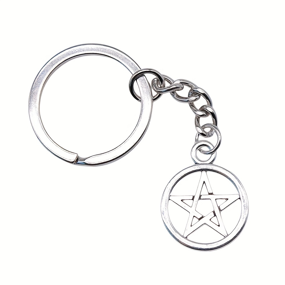 Vintage Pentagram Pendant Keychain
