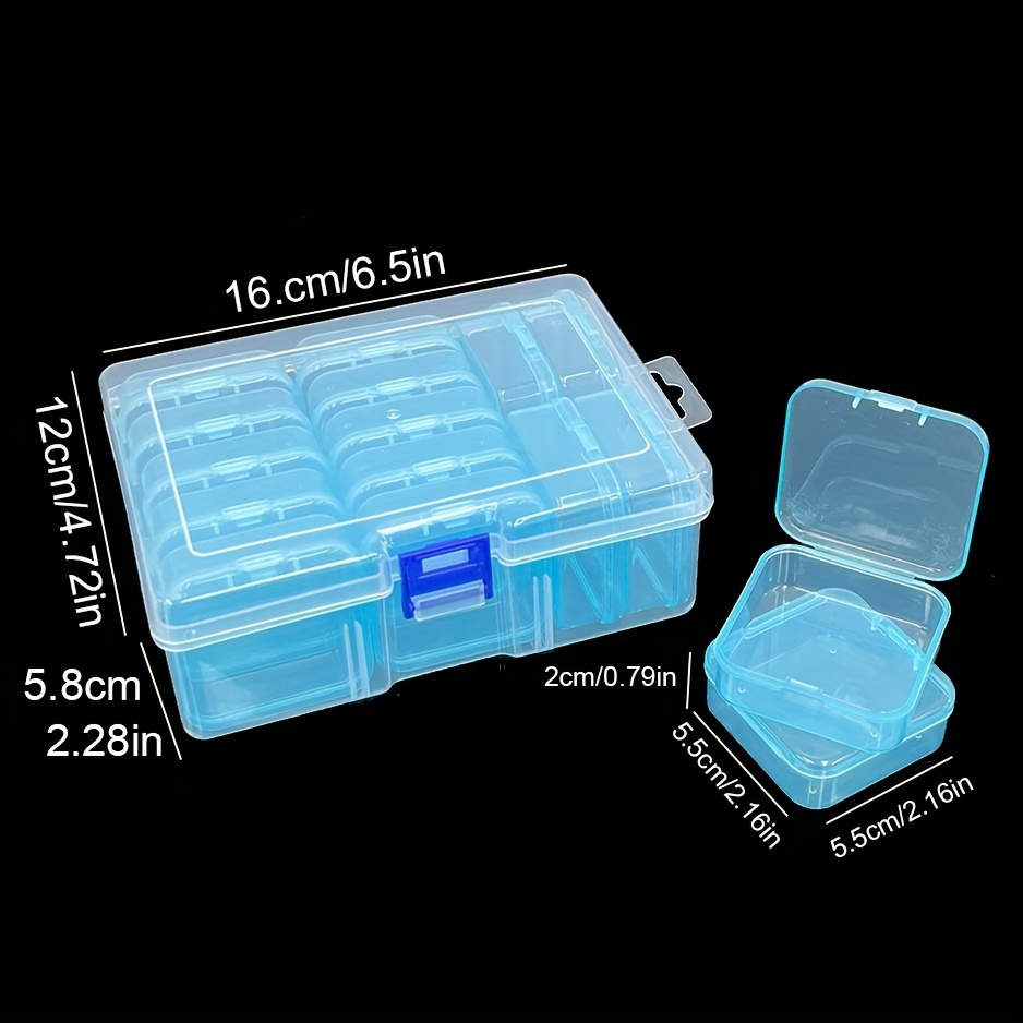 Plastic Organizer Container Storage Box with Adjustable Dividers for  Jewelry Making, Beads, Earrings, Rhinestones, Craft Supplies, Fishing Hooks  (4