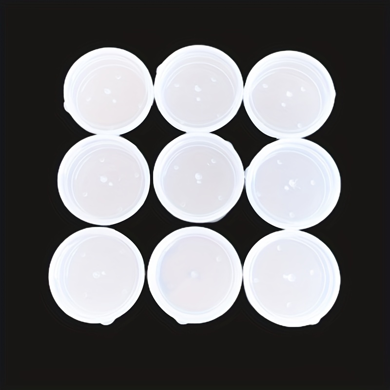 10 Pcs 30g Round Plastic Cosmetic Jar Water Proof Portable Containers