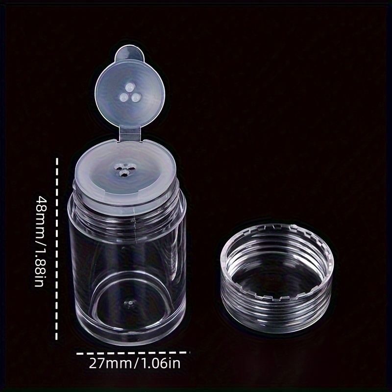 Powder Containers With Twist Top Sifter Caps Various Sizes 