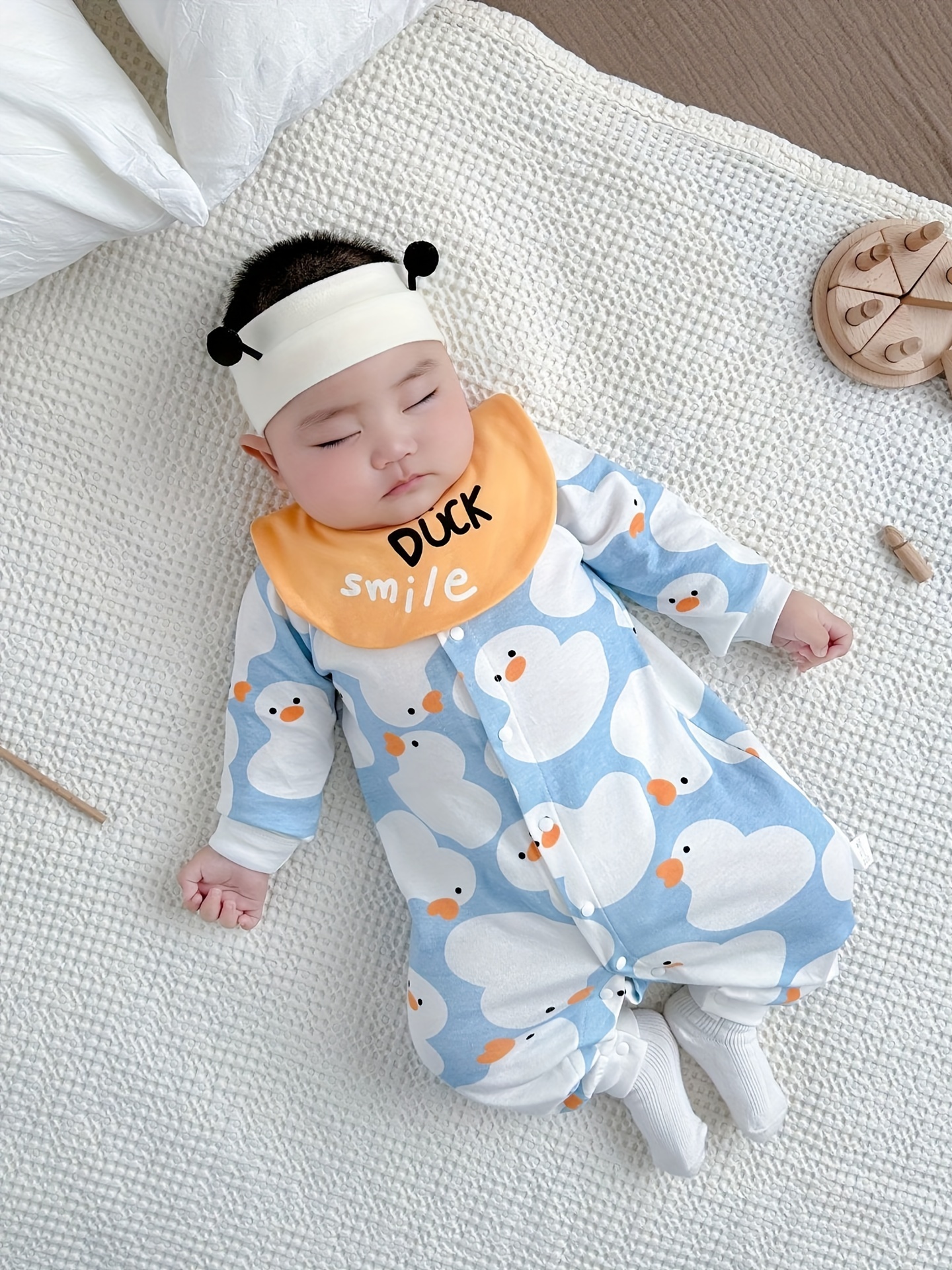 Conjunto de ropa para bebé recién nacido, niño y niña, manga larga, con  dibujos animados (blanco, 0-3 meses)