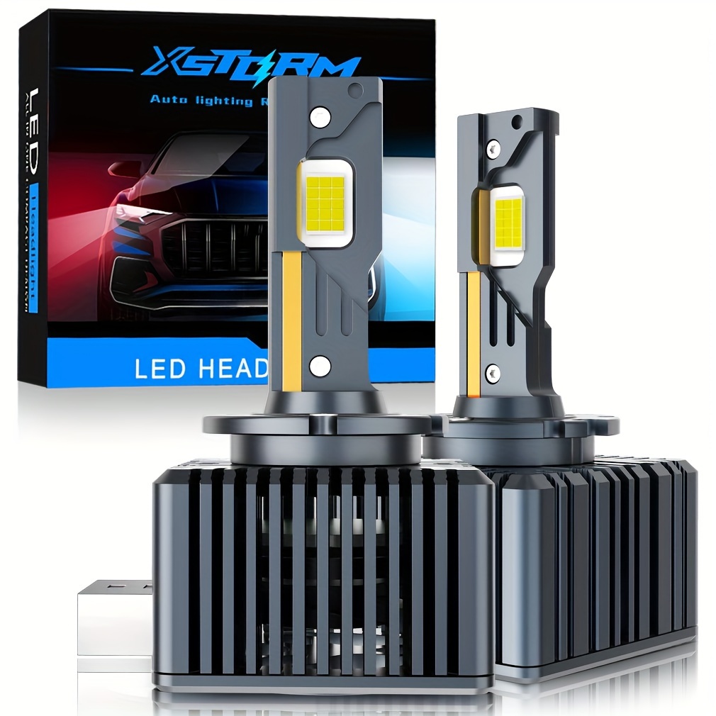 D3S LED Headlight Bulbs Kit LED 70W 6000K CSP Chips Repalce HID Lamp
