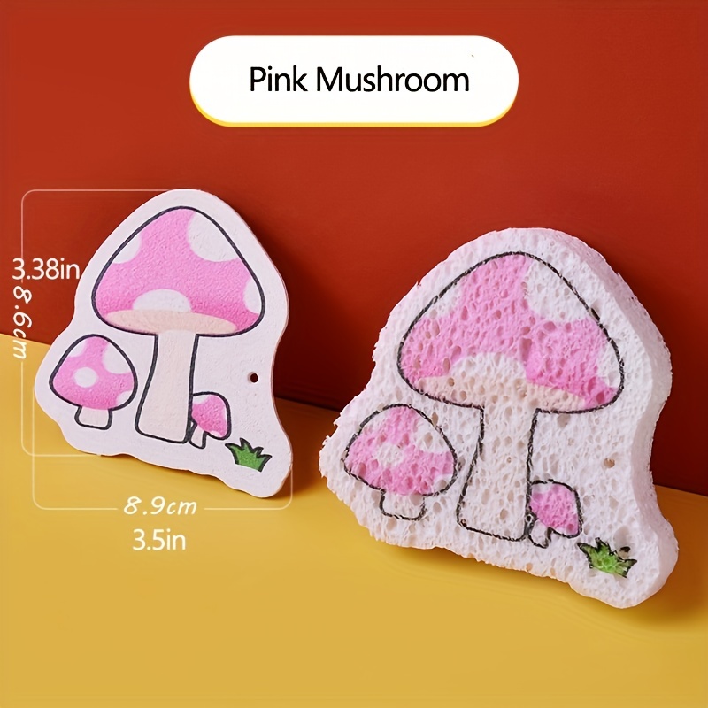 Cartoon Magic Mushroom Silicone Absorbent Pad Kitchen Dishwashing