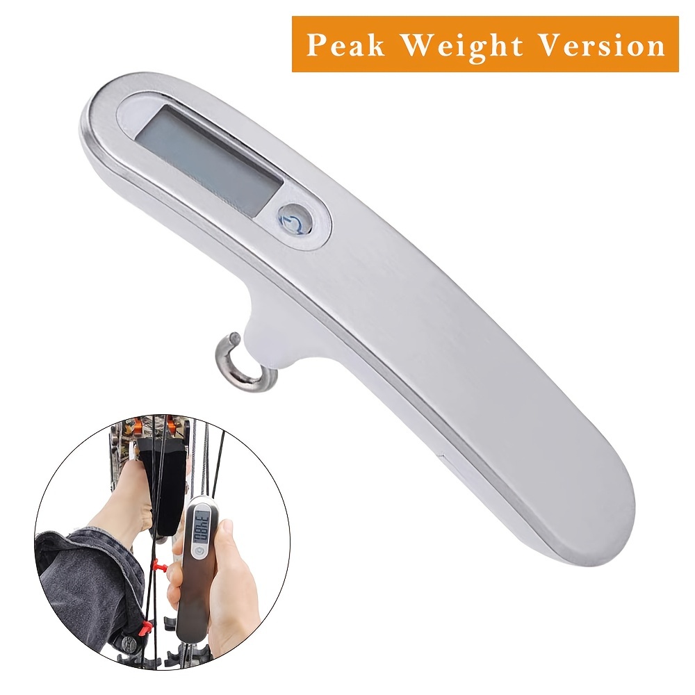 Archery Bow Scale for Draw Weight Peak Weight Hold Weight 110lb/50kg  Multifunction Portable Digital Scale with Units g/oz/kg/lb Handheld Scale  Recurve/ Compound Bow Tune Scale, ocs14