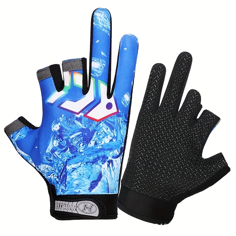 Noeby Fishing Gloves Non-slip Full Finger Outdoor Sun Protection Anti-UV  Cycling Running Gloves Men Women Tackle - AliExpress