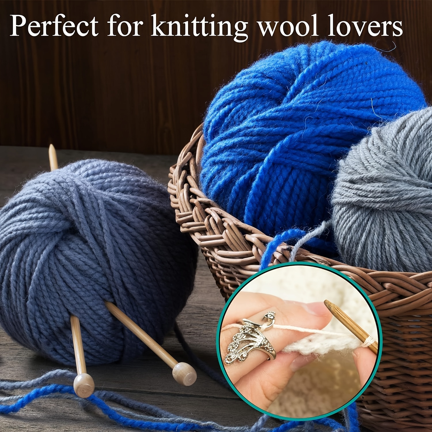 New DIY Knitting Loop Crochet Tool Multi Style Ring Finger Wear Thimble  Yarn Adjustable Open Finger
